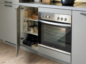 Culineo C615 Laser Kuechenzeile Einbaukueche Taubegrau Motivnische Stauraum M4831320143749063 011