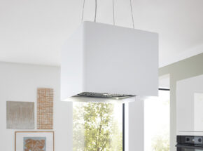 Culineo Kueche C648 Inselkueche Weiss Hochglanz Glaszarge  M4831320153749763 Airforce Inselhaube