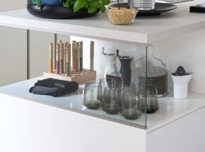 Culineo Kueche C648 Inselkueche Weiss Hochglanz Glaszarge M4831320153749763 008