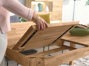 3 S Frankenmoebel Speisezimmer Tischgruppe Ausziehesstisch Ti 0598 Wildeiche Massiv Butterflyauszug 14190020 01