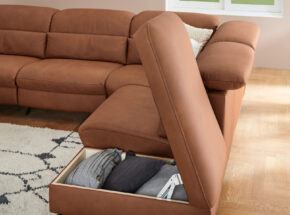 Comfortmaster Eckkombination 1480 Leder Longlife Stauraum Im Abschlusselement 02180189