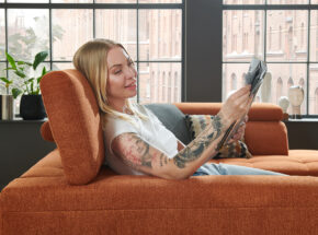 Eckkombination 7567 Signal Orange Kopfteilverstelllung 14580018 09