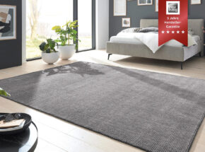 Interliving Teppich R 8120 Grau Schurwolle 09360035