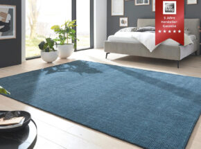 Interliving Teppich R 8120 Petrol Schurwolle 09360035