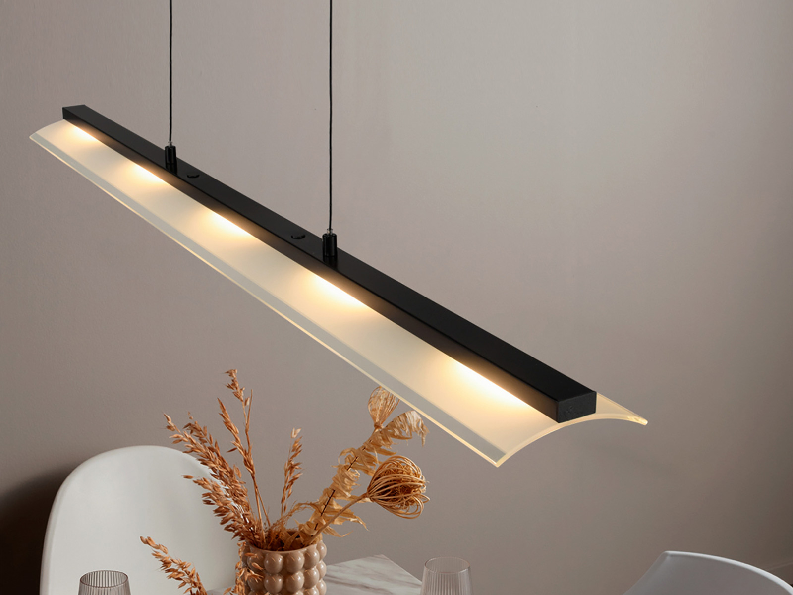 Led Pendelleuchte Nele 12288 18 Schwarz Comfort Lift Dimmbar 45220358