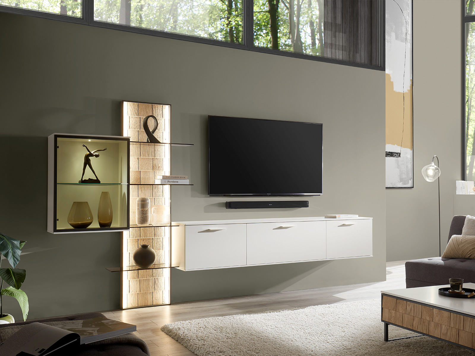 Loddenkemper Wohnzimnmermoebel Legno Wohnwand 01340142 