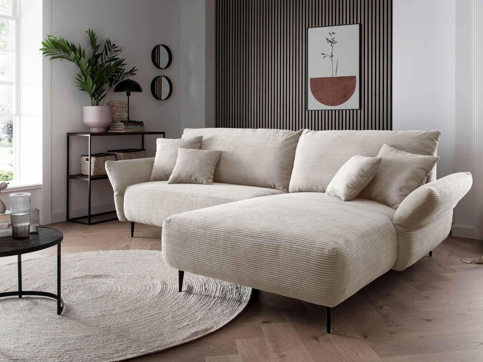 Polstergarnitur Vanilla Cord Beige 08640138 02