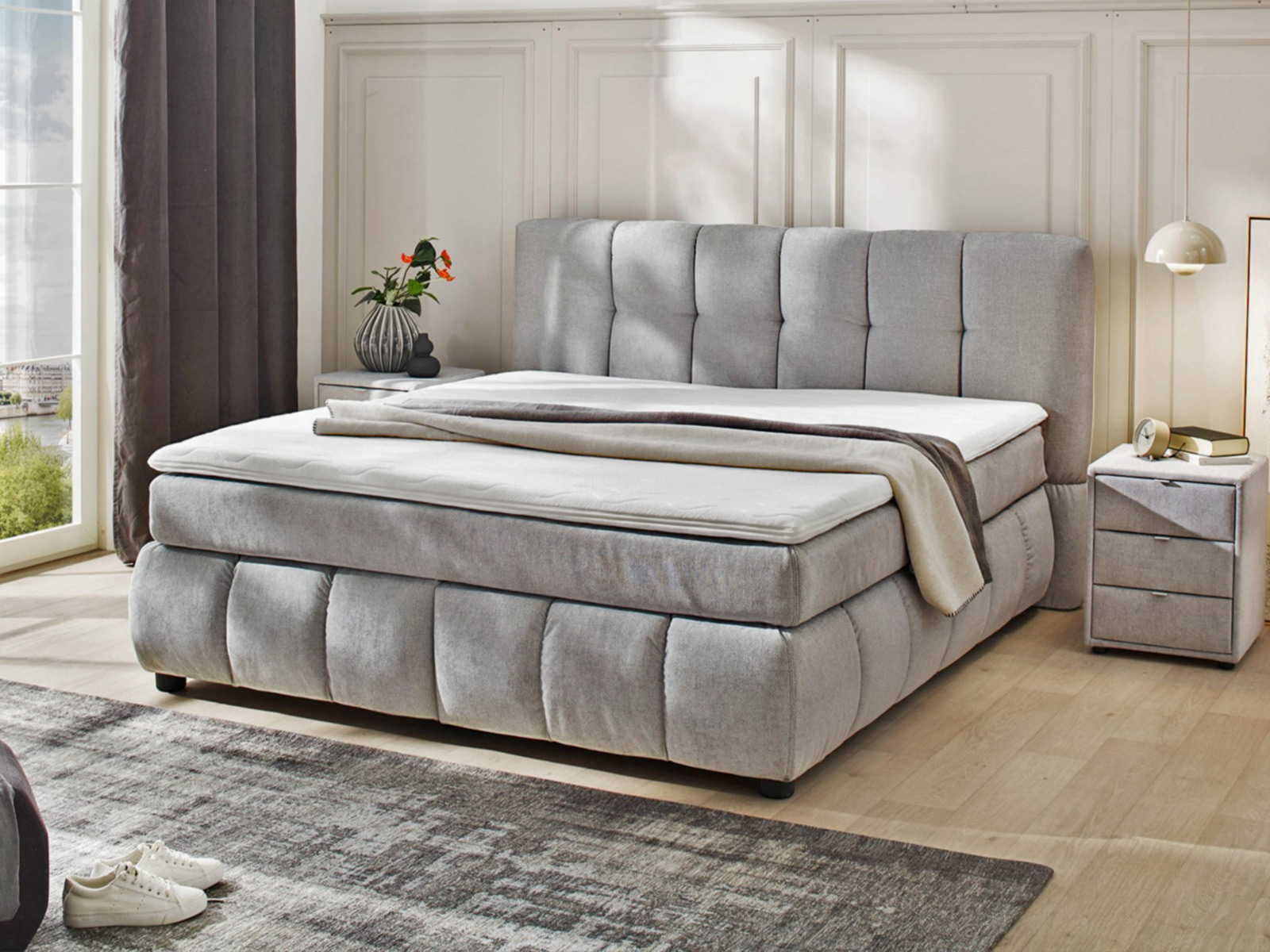 Boxspringbett Wendematratze Bonellfederkernpolsterung 02270347