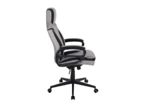 Buerodrehstuhl Chefsessel Grau Schwarz Mit Wippfunktion Belastbar Bis 110kg 422 0124 2