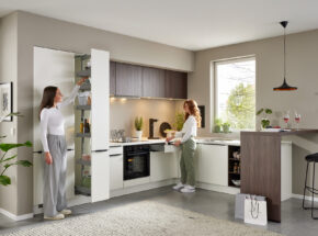 Culineo Kueche C187 Softline Weiss Perfect Matt Apothekerschrank Ansetztheke M4831322303916708