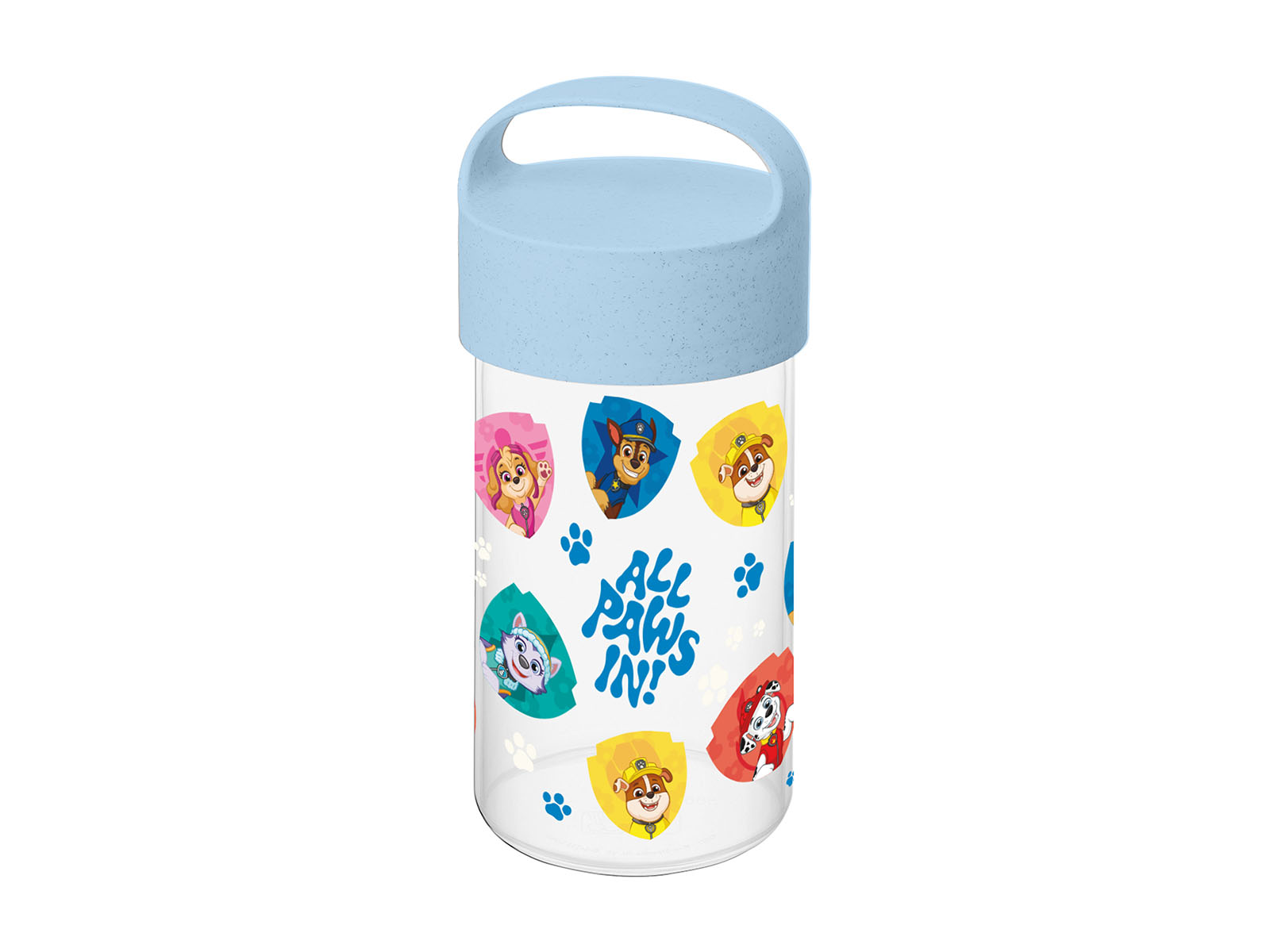Koziol Snackpot Trinkflasche Paw Patrol Farbe Organic Sky Blue Groesse 500ml 61200009 83
