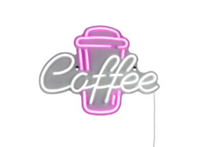 LED Wandleuchte Schriftzug Coffee