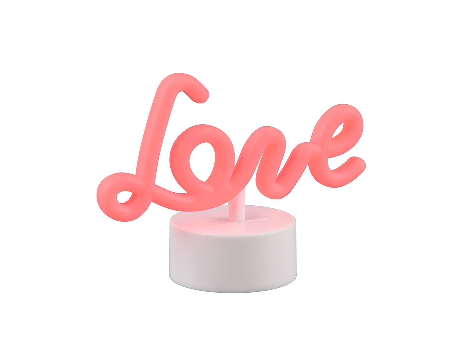 LED Tischleuchte Schriftzug Love rot