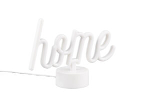 LED Tischleuchte Schriftzug "Home"