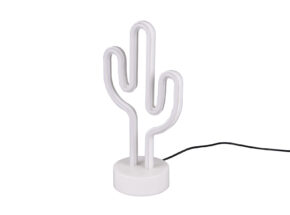 LED Tischleuchte Kaktus weiss