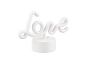 LED Tischleuchte Schriftzug Love