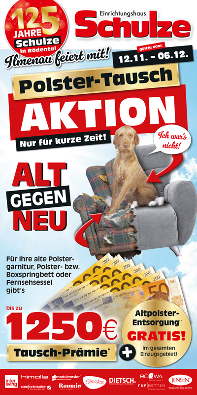 Polster-Tausch-Aktion | Alt gegen Neu!