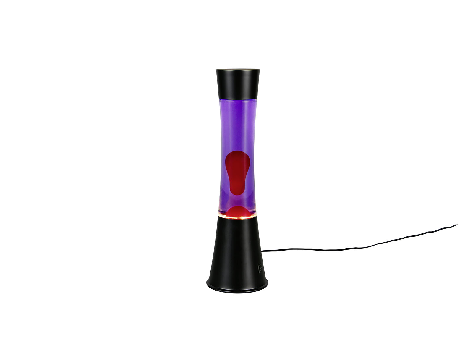 Led Lava Tischleuchte Glas Metall Schwarz Rot Lila 45230469
