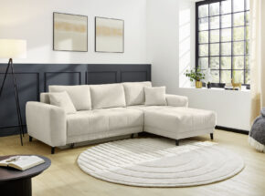 Polstergarnitur Ecksofa Farbe Hellgrau Zirka 251x85x172cm 11710277