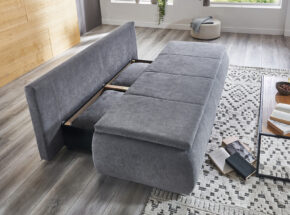 Stauraum Bettkastenfunktion Von Grauem Schlaf Funktions Sofa 12980332