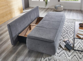 Stauraum Bettkastenfunktion Von Grauem Schlaf Funktions Sofa 12980332