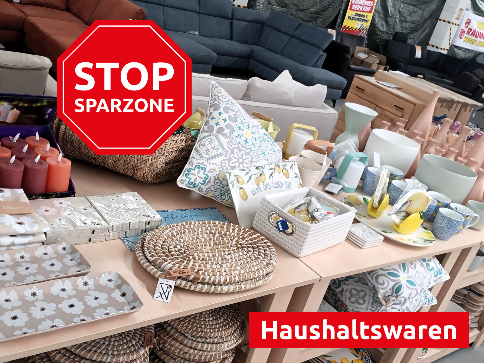 Stop Sparzone Haushaltswaren