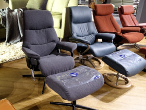 Stressless Sessel View Mit Hocker Mit Rohleder Bezug Q2 Dark Grey 13150140 01 2