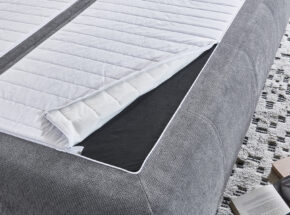 Topper Von Grauem Schlaf Funktions Sofa 12980332
