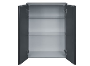 Hochschrank Offen 2 Ablageboeden Von Interliving Badkombination 3701 In Lack Karbon Hochglanz 71770001