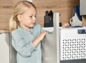 Interliving 3087 Hauswirtschaftsraum In L Form Farbkombination Platingrau Eiche Ventura M9972