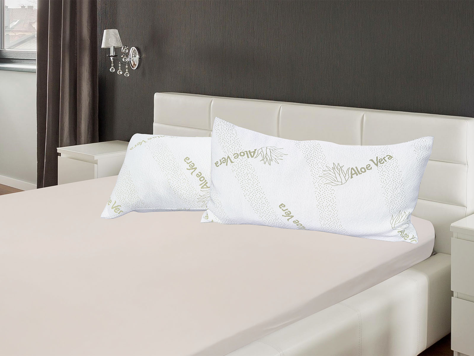 Nackenstuetzkissen Weiss Zirka 40x80cm Mit Mikrofaserbezug 06330001 31