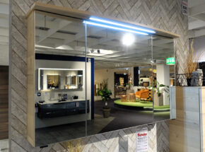 Spiegelschrank Mit Beleuchtung Von Pelipal Bad Kombination In Polar Pinie Quer Optik 02820345 02