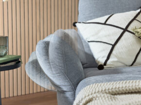 Armteilverstellung Der Freistehenden Chaiselongue Interliving 4400 Bezug Stoff Pigeon Blue 73000001 01