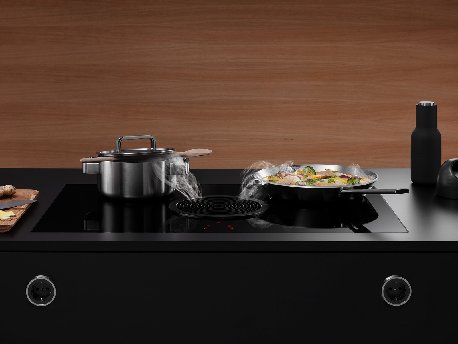 Bora Basic Hyper Kochfeld Mit Integriertem Kochfeldabzug In Aktion Bha Mit Kabeljau Curry 15470004 19