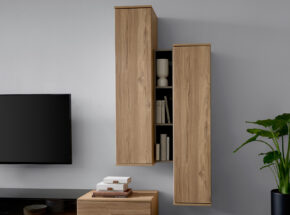 2 Haengeschraenke Von Interliving 2031 Wohnzimmermoebel Wohnwand Risseiche Optik 73460002