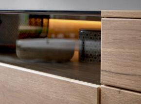 Glasfach Von Lowboard Von Interliving 2031 Wohnzimmermoebel Wohnwand Risseiche Optik 73460002