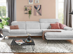 Modulmaster Eckkombination Kama Silver Modernes Design Mit Xl Canape 14880085