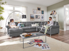 Modulmaster Polstergarnitur Wohnlandschaft Bezug Stoff Mammut Grau 05820172 01