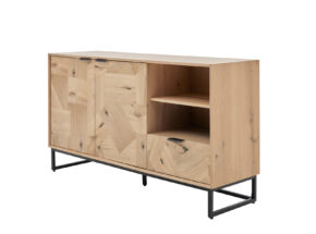 Roomio 2002 Sideboard Eiche Echtholzfurnier Natur Front Patchwork Design Zirka B140xH78xT42cm 22010003 01 2