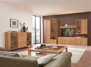 Varianta Wohnprogramm Viva Front Kernbuche Massiv Mit Wohnwand Sideboard Und Couchtisch 04010014 02