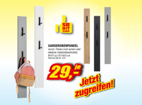 Garderobenpaneel Verschiedene Farben Matt Lackiert Oder Asteiche Melaminbeschichtet M8625462883817287