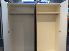 Inneneinteilung Mit Kleiderstangen Von Jutzler Kleiderschrank Drehtuerenschrank 4 Tuerig Frontfarbe Nougat Matt Zirka 203cm Breit 10460074 21