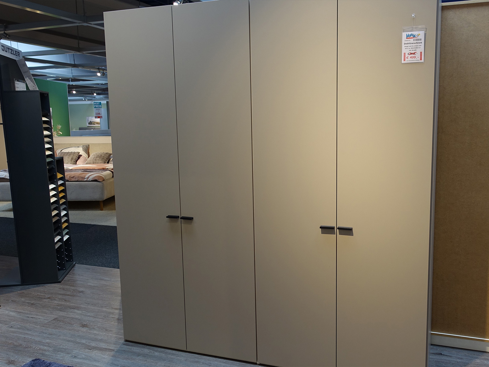 Jutzler Kleiderschrank Drehtuerenschrank 4 Tuerig Frontfarbe Nougat Matt Zirka 203cm Breit 10460074 21