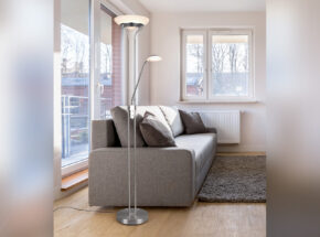 2 Reality Leuchten R40073507 Led Stehleuchte Orson Deckenfluter Mit Lesearm Nickel Matt Alabaster Glas 45230222 01