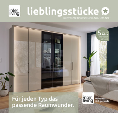 Interliving Lieblingsstuecke Kleiderschrank Serie 1205 1207 1210 Prospekt