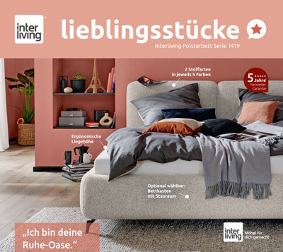 Interliving Lieblingsstuecke Polsterbett Serie 1419 Prospekt