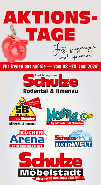 Aktionstage 8 Bis 24 Juni Schulze Moebelstadt