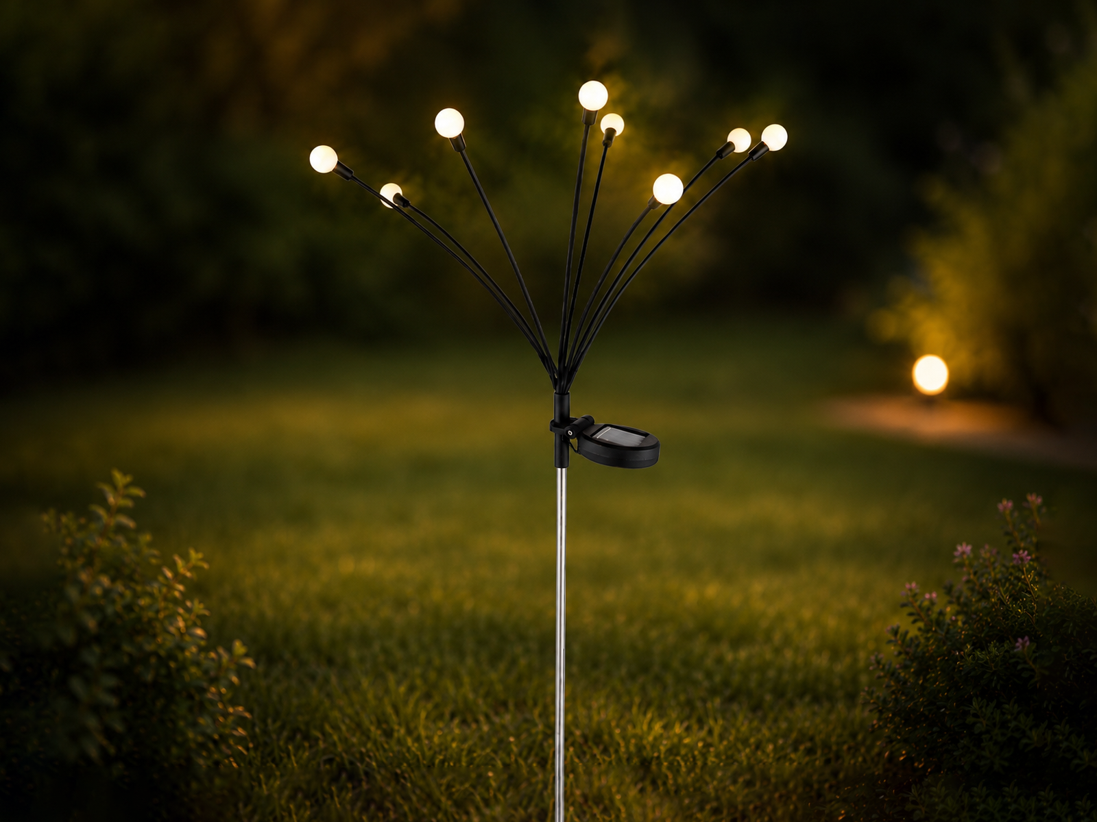 Led Solar Leuchten Mit Akku Baumform Mit 8 Kugelleuchten Fuer Garten 40720373 Bg2