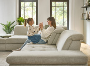 Modulmaster Boxspring Polstergarnitur Ecksofa Stoffbezug Cyber Ecru Metallfuss Schwarz Mit Sitztiefenverstellung 14880051 14
