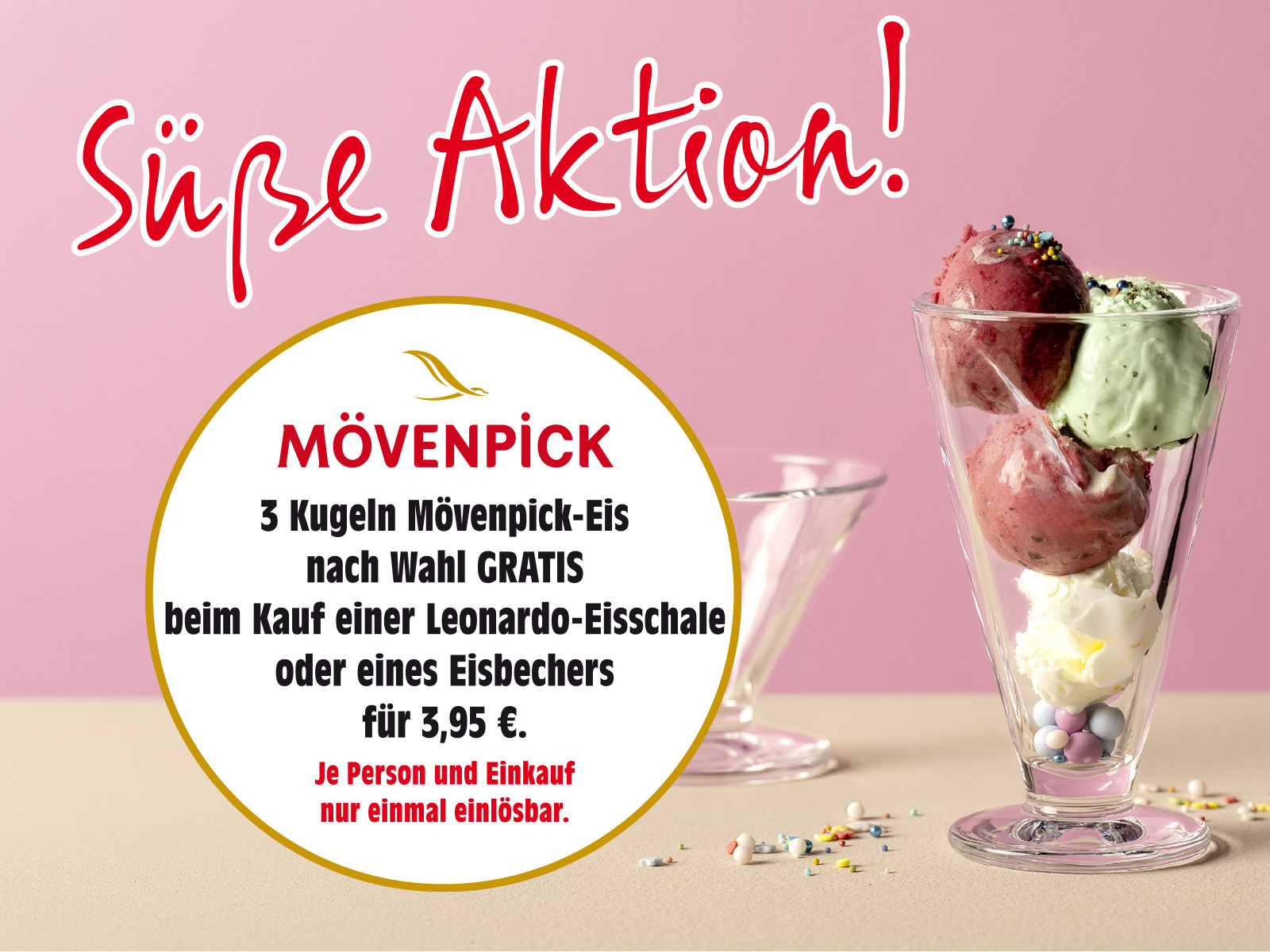 Suesse Aktion Moevenpick Eis Gratis Nach Beim Kauf Einer Leonardo Eisschale